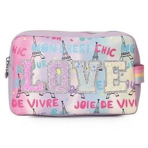 😺MISS GWENs OMG! ACCESSORIES Paris Love Pouch in Pink/Purple